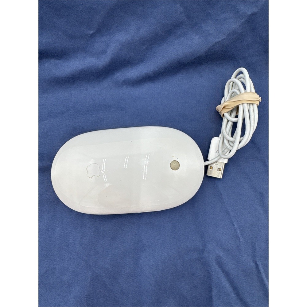 Authentic Apple A1152 white Mighty Mouse USB Wired